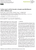 Cover page: Carbon export and fate beneath a dynamic upwelled filament off the California coast