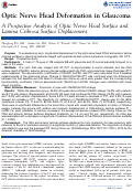 Cover page: Optic Nerve Head Deformation in Glaucoma: A Prospective Analysis of Optic Nerve Head Surface and Lamina Cribrosa Surface Displacement