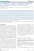 Cover page: Free-Flight Odor Tracking in Drosophila Is Consistent with an Optimal Intermittent Scale-Free Search