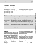 Cover page: Labyrinthine Artery Aneurysm as an Internal Auditory Canal Mass