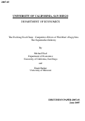 Cover page: The Evolving Food Chain:  Competitive Effects of Wal-Mart's Entry Into The Supermarket Industry