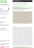 Cover page: Effects of sea ice on Arctic biota: an emerging crisis discipline