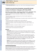 Cover page: Tenofovir Use and Urinary Biomarkers Among HIV-Infected Women in the Women's Interagency HIV Study (WIHS)