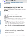 Cover page: Intramuscular sodium tetrathionate as an antidote in a clinically relevant swine model of acute cyanide toxicity