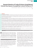 Cover page: Bayesian Estimation of Cerebral Perfusion Using Reduced-Contrast-Dose Dynamic Susceptibility Contrast Perfusion at 3T