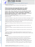 Cover page: Clinical outcome and prognostic factors for central neurocytoma: twenty year institutional experience