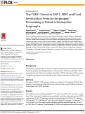 Cover page: The TGFβ1 Promoter SNP C-509T and Food Sensitization Promote Esophageal Remodeling in Pediatric Eosinophilic Esophagitis