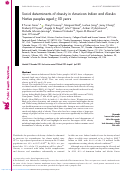 Cover page: Social determinants of obesity in American Indian and Alaska Native peoples aged ≥ 50 years