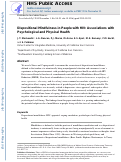 Cover page: Dispositional mindfulness in people with HIV: Associations with psychological and physical health