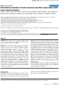 Cover page: Biochemical markers of bone turnover and their association with bone marrow lesions