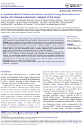 Cover page: A Population-Based Trachoma Prevalence Survey Covering Seven Districts of Sangha and Likouala Departments, Republic of the Congo