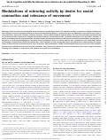 Cover page: Modulations of mirroring activity by desire for social connection and relevance of movement