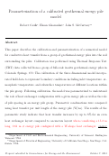 Cover page: Parameterization of a calibrated geothermal energy pile model