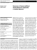 Cover page: Senescence of human multifocal electroretinogram components: a localized approach