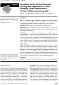 Cover page: Speciation in the Central American Seaway: the importance of taxon sampling in the identification of trans-isthmian geminate pairs