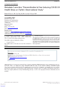 Cover page: Metadata Correction: “Desensitization to Fear-Inducing COVID-19 Health News on Twitter: Observational Study”