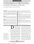 Cover page: The Relationship Between Longitudinal Declines in Dehydroepiandrosterone Sulfate Concentrations and Cognitive Performance in Older Men