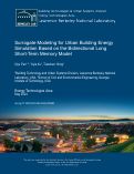 Cover page: Surrogate modelling for urban building energy simulation based on the bidirectional long short-term memory model