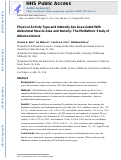 Cover page: Physical Activity Type and Intensity Are Associated With Abdominal Muscle Area and Density: The Multiethnic Study of Atherosclerosis.