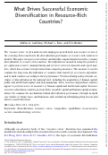 Cover page: What Drives Successful Economic Diversification in Resource-Rich Countries?