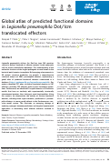 Cover page: Global atlas of predicted functional domains in Legionella pneumophila Dot/Icm translocated effectors.