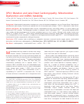 Cover page: OPA1 Mutation and Late‐Onset Cardiomyopathy: Mitochondrial Dysfunction and mtDNA Instability