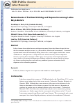 Cover page: Determinants of Problem Drinking and Depression among Latino Day Laborers