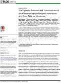 Cover page: The Dynamic Genome and Transcriptome of the Human Fungal Pathogen Blastomyces and Close Relative Emmonsia