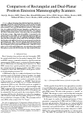 Cover page: Comparison of rectangular and dual-planar positron emission mammography 
scanners