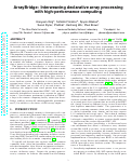 Cover page: ArrayBridge: Interweaving declarative array processing with high-performance computing