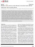 Cover page: Distinct colon mucosa microbiomes associated with tubular adenomas and serrated polyps.