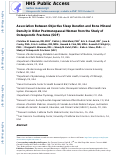 Cover page: Association between objective sleep duration and bone mineral density in older postmenopausal women from the Study of Osteoporotic Fractures (SOF)