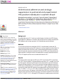 Cover page: Antiretroviral adherence and virologic suppression in partnered and unpartnered HIV-positive individuals in southern Brazil