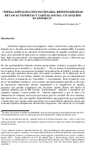 Cover page: INFRACAPITALIZACION SOCIETARIA, RESPONSABILIDAD DE LOS ACCIONISTAS Y CAPITAL SOCIAL: UN ANÁLISIS ECONÓMICO