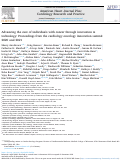 Cover page: Advancing the care of individuals with cancer through innovation &amp; technology: Proceedings from the cardiology oncology innovation summit 2020 and 2021