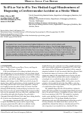 Cover page: To tPA or Not to tPA: Two Medical-Legal Misadventures of Diagnosing a Cerebrovascular Accident as a Stroke Mimic