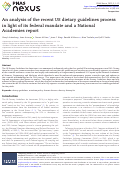 Cover page: An analysis of the recent US dietary guidelines process in light of its federal mandate and a National Academies report.