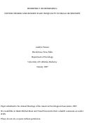 Cover page: Homophily or Homomisia: Owner Gender and Gender Wage Inequality in Small Businesses