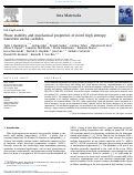 Cover page: Phase stability and mechanical properties of novel high entropy transition metal carbides