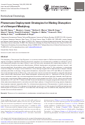 Cover page: Pheromone Deployment Strategies for Mating Disruption of a Vineyard Mealybug.