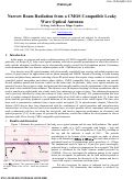 Cover page: Narrow beam radiation from a CMOS compatible leaky wave optical antenna