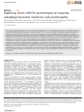 Cover page: Exploiting sweet relief for preeclampsia by targeting autophagy-lysosomal machinery and proteinopathy.