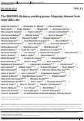 Cover page: The ENIGMA‐Epilepsy working group: Mapping disease from large data sets