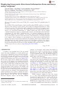 Cover page: Displaying bioacoustic directional information from sonobuoys using azigrams