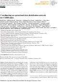 Cover page: Coordinating an operational data distribution network for CMIP6 data