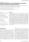 Cover page: Pediatric meningioma: a clinicopathologic and molecular study with potential grading implications.