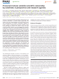 Cover page: Prosocial motives underlie scientific censorship by scientists: A perspective and research agenda.