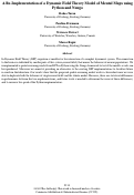 Cover page: A Re-Implementation of a Dynamic Field Theory Model of Mental Maps usingPython and Nengo