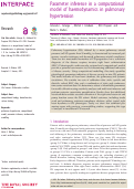 Cover page: Parameter inference in a computational model of haemodynamics in pulmonary hypertension