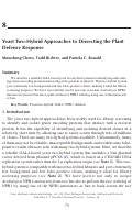 Cover page: Yeast Two-Hybrid Approaches to Dissecting the Plant Defense Response